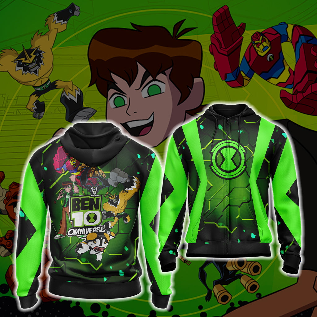 Ben 10 - Omniverse Unisex 3D T-shirt Zip Hoodie XS 
