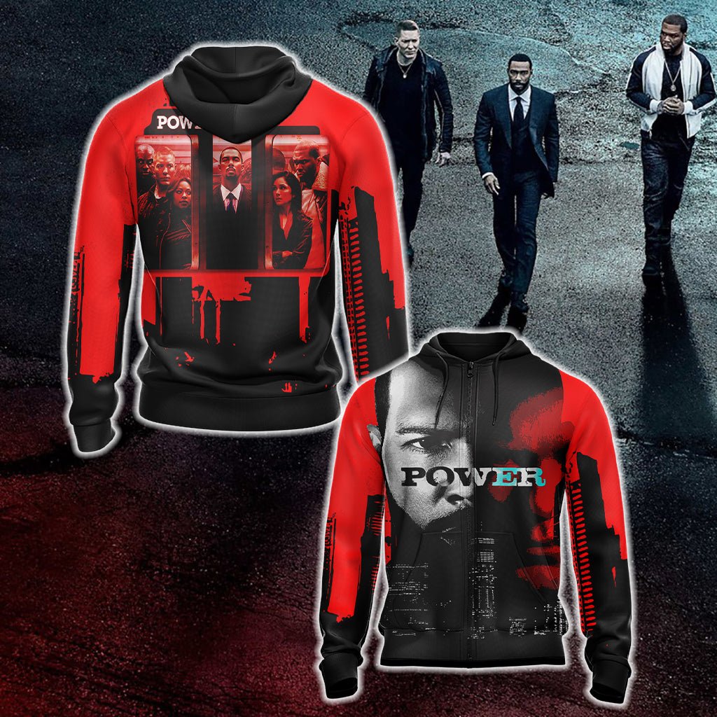 Power (TV Series) Unisex 3D T-shirt Zip Hoodie XS 