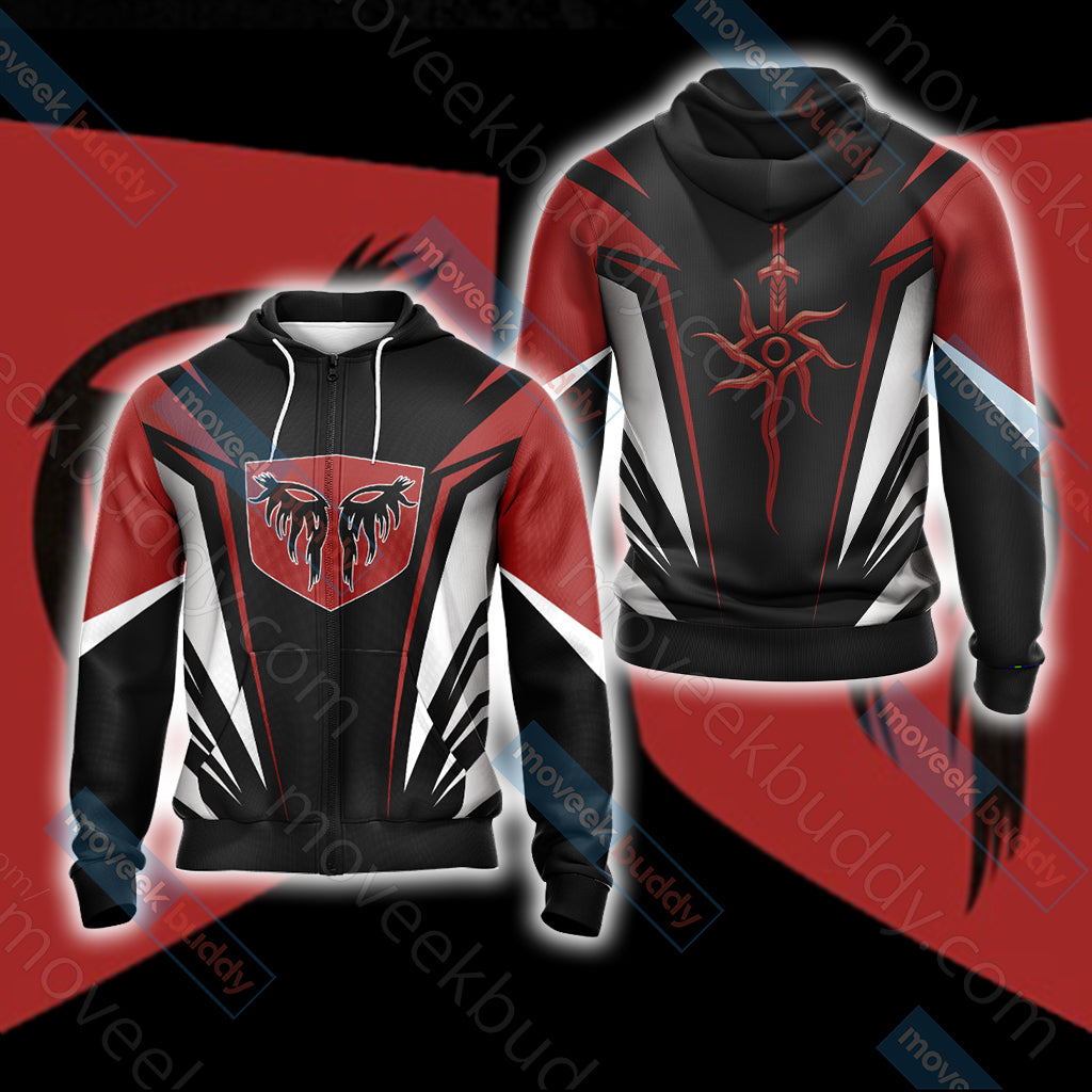 Dragon Age - House Arainai Unisex 3D T-shirt Zip Hoodie S 