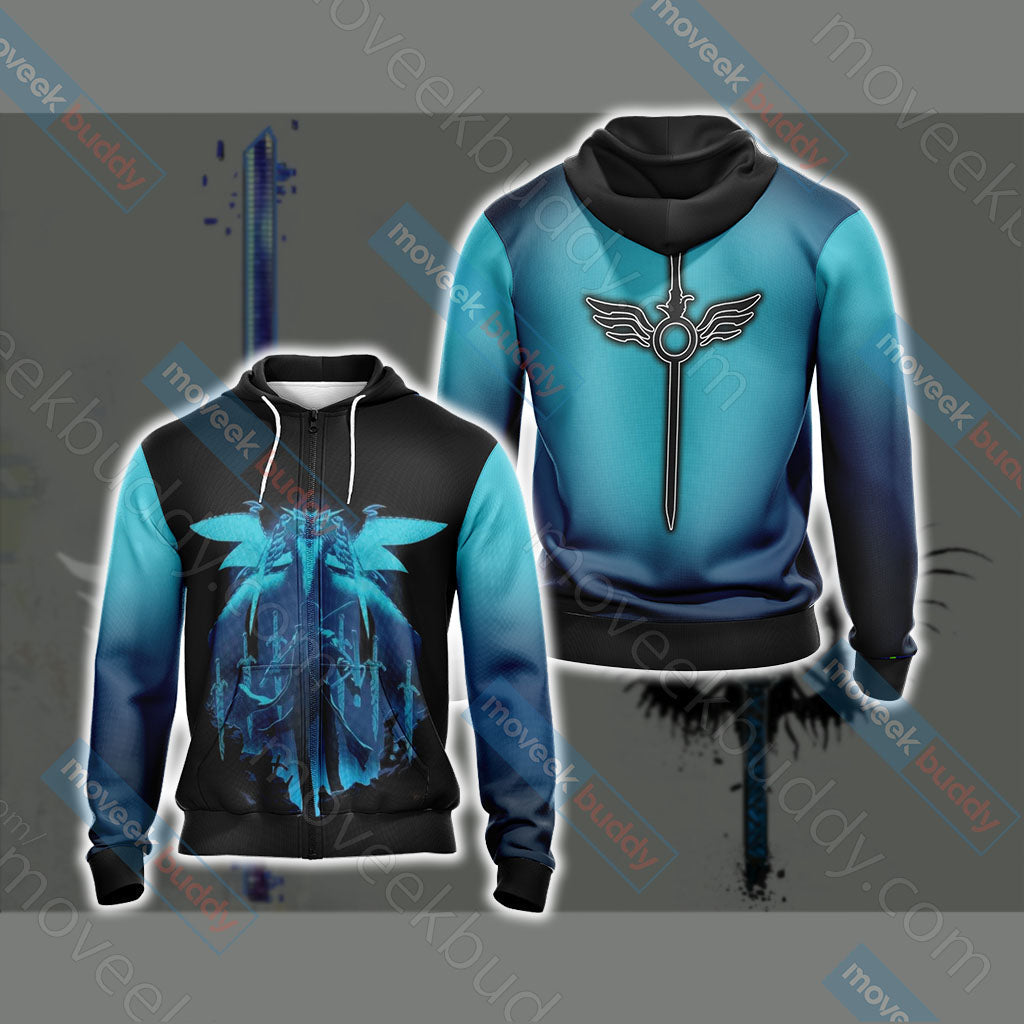 Devil May Cry - Dante Unisex 3D T-shirt Zip Hoodie XS 