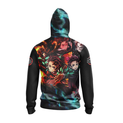 Demon Slayer Kamado Tanjiro Unisex 3D T-shirt Zip Hoodie Pullover Hoodie   