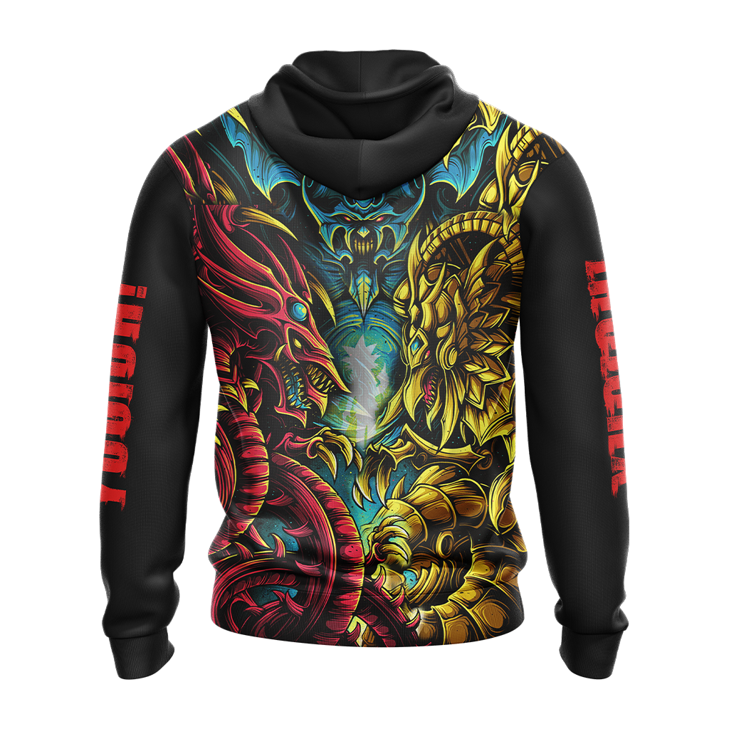 Yu-Gi-Oh! Egyptian Gods Dragons Unisex 3D T-shirt Zip Hoodie   