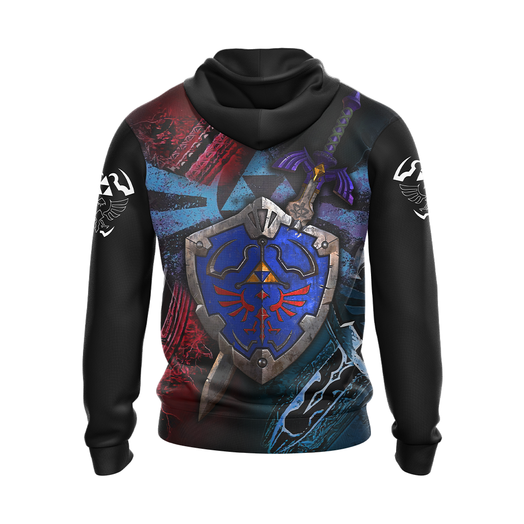 The Legend Of Zelda Unisex 3D T-shirt Zip Hoodie   
