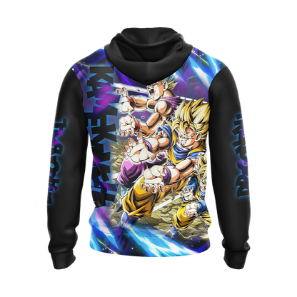 Dragon Ball Kamekameha Son Family - Son Goku Goten Gohan Unisex 3D T-shirt Zip Hoodie   