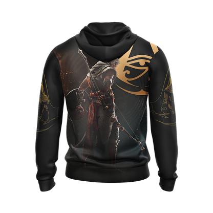 Assassin’s Creed Origins Logo with Bayek Unisex 3D T-shirt   
