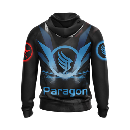 Mass Effect Paragon and Renegade symbol Unisex 3D T-shirt Zip Hoodie Pullover Hoodie   