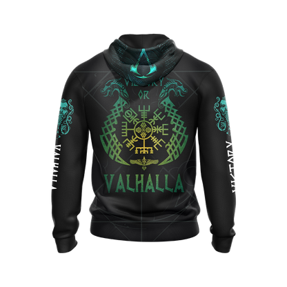 Assassin's Creed Victory or Valhalla Unisex 3D T-shirt Zip Hoodie   