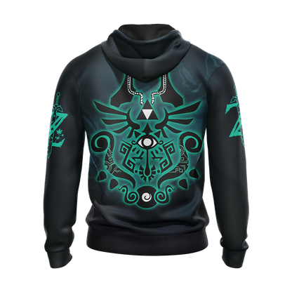 The Legend Of Zelda Twilight Princess, Wind Waker, and Skyward Sword Symbols Unisex 3D T-shirt Zip Hoodie Pullover Hoodie   
