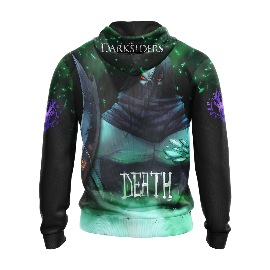 Darksiders Death Unisex 3D T-shirt Zip Hoodie   