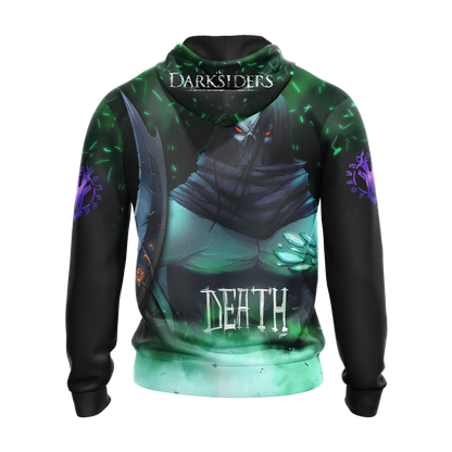 Darksiders Death Unisex 3D T-shirt Zip Hoodie   