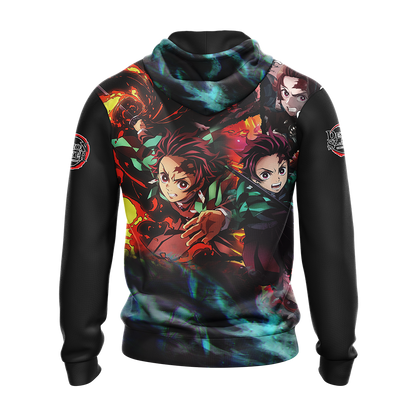 Demon Slayer Kamado Tanjiro Unisex 3D T-shirt Zip Hoodie Pullover Hoodie   