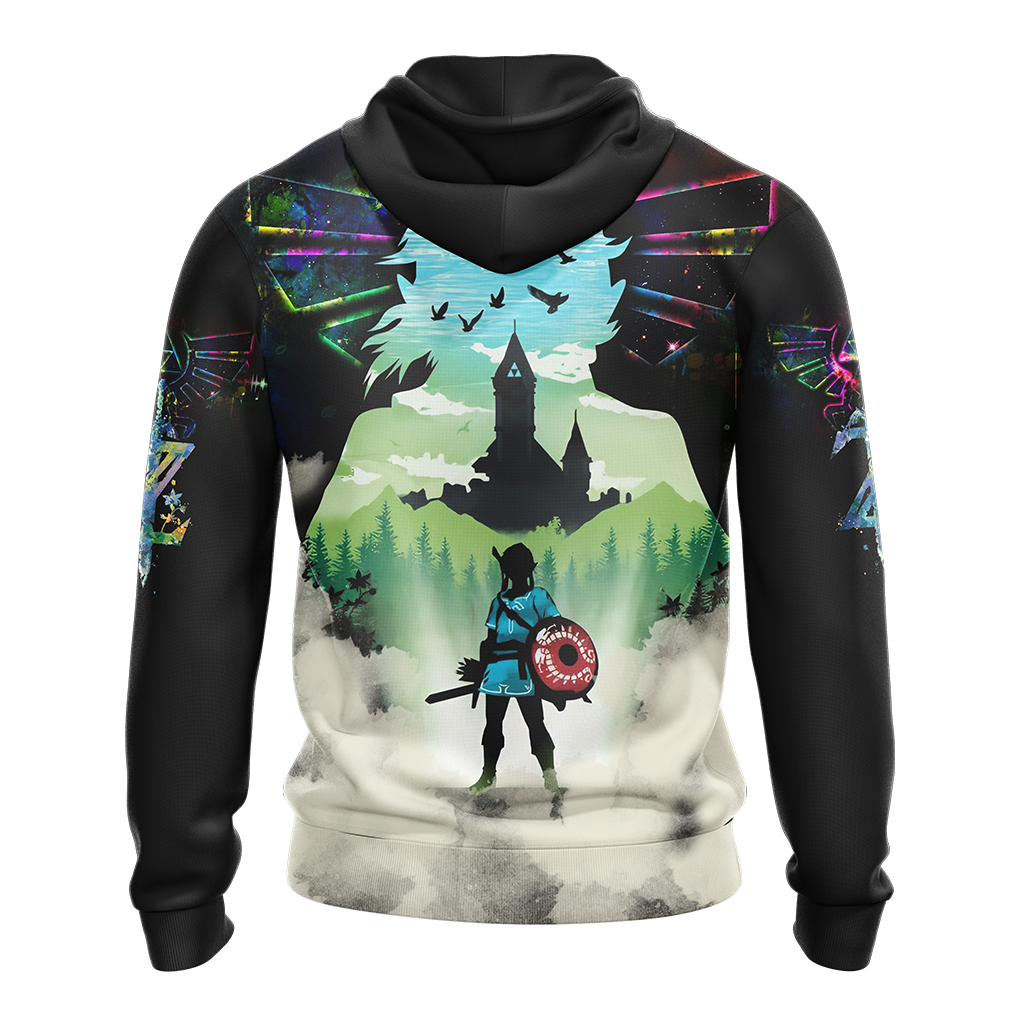 Link The Legend of Zelda All Over Print T-shirt Tank Top Zip Hoodie Pullover Hoodie   