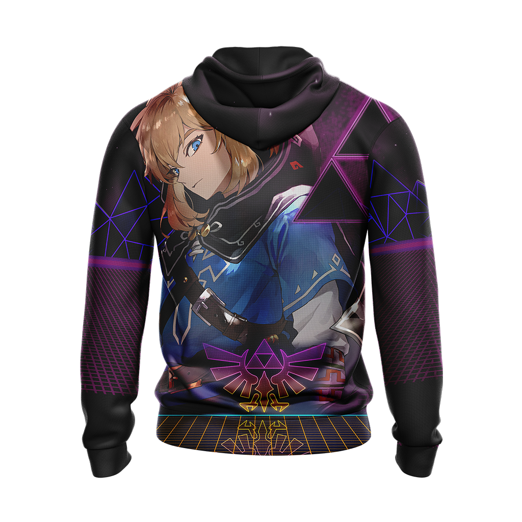 The legend of Zelda All Over Print T-shirt Zip Hoodie Pullover Hoodie   