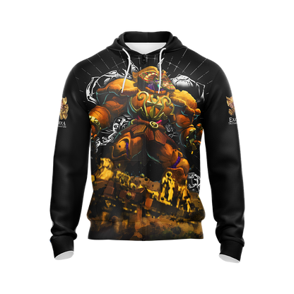 Yu Gi Oh! Exodia The Forbidden Unisex 3D T-shirt Zip Hoodie   