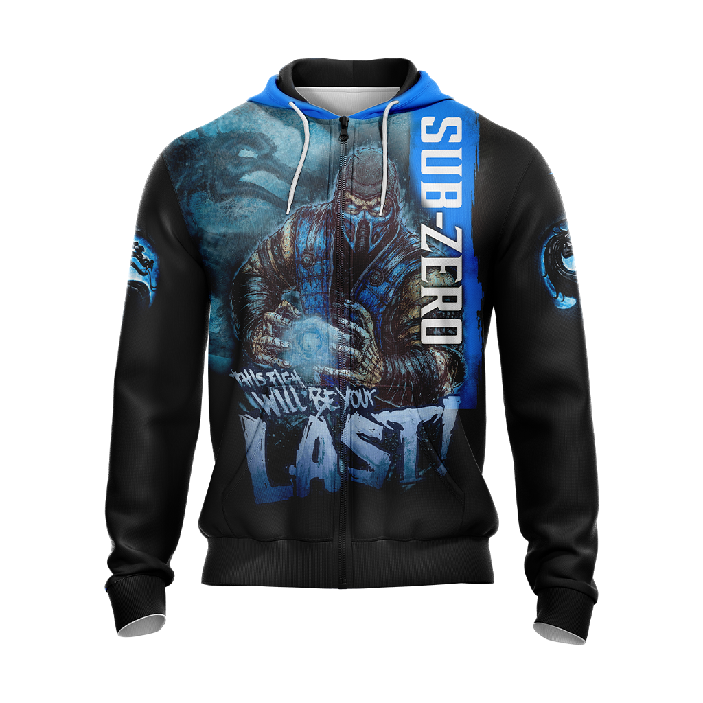 Mortal Kombat Sub Zero This Time Will Be Your Last Unisex 3D T-shirt   