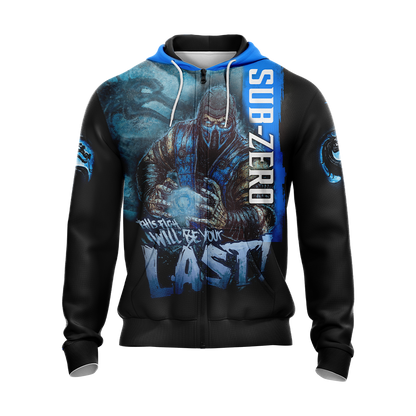 Mortal Kombat Sub Zero This Time Will Be Your Last Unisex 3D T-shirt   