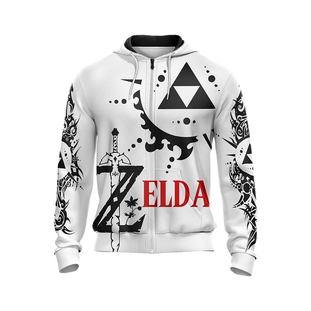 The Legend Of Zelda T-shirt Zip Hoodie Pullover Hoodie   