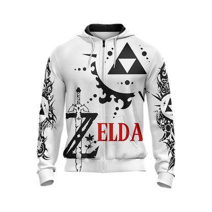 The Legend Of Zelda T-shirt Zip Hoodie Pullover Hoodie   