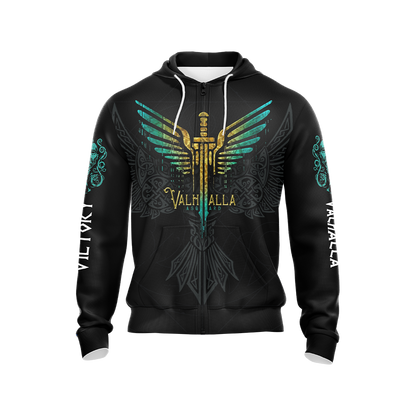 Assassin's Creed Victory or Valhalla Unisex 3D T-shirt Zip Hoodie   