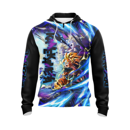 Dragon Ball Kamekameha Son Family - Son Goku Goten Gohan Unisex 3D T-shirt Zip Hoodie   