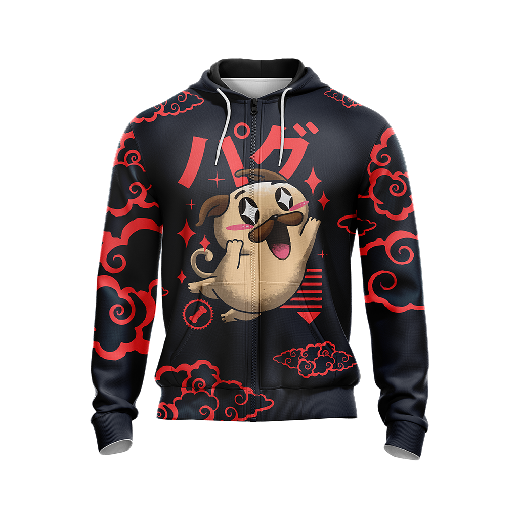 Pug Japanese Dogs Unisex 3D T-shirt   