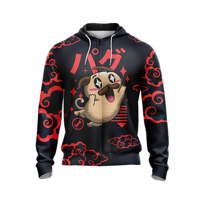 Pug Japanese Dogs Unisex 3D T-shirt   