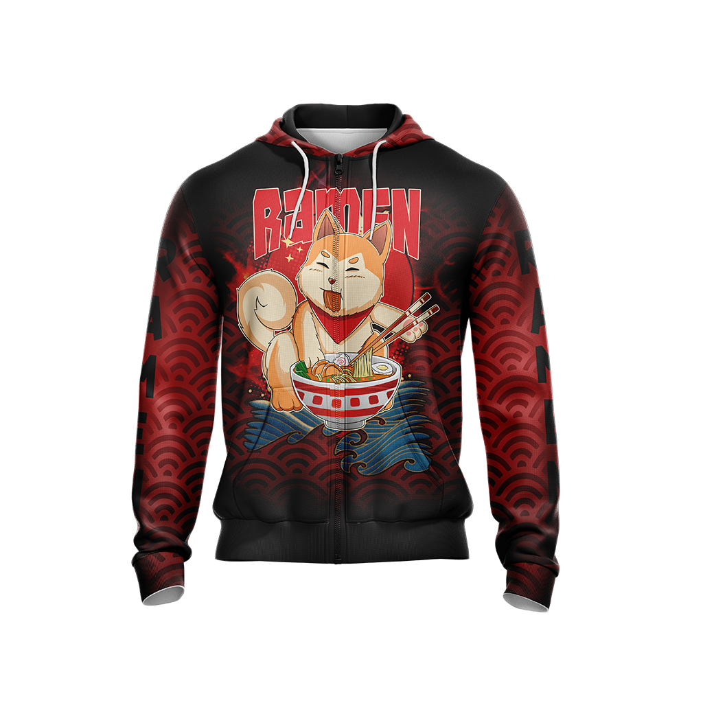 Shiba Inu and Ramen Japanese Style Unisex 3D T-shirt   
