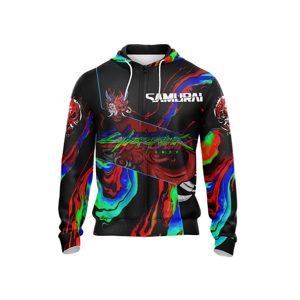 Cyberpunk 2077 - Samurai logo Unisex 3D T-shirt   