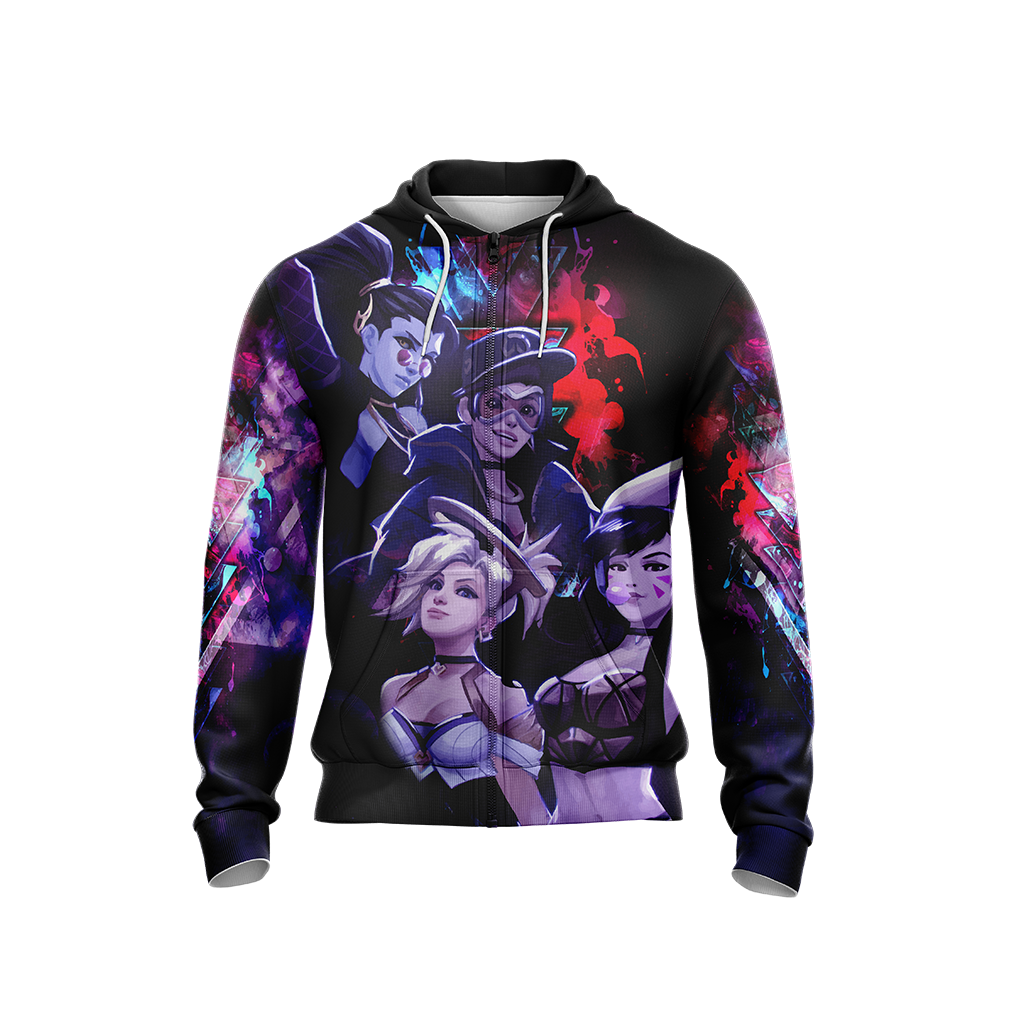 K/DA Band x Overwatch Female Characters Unisex 3D T-shirt   