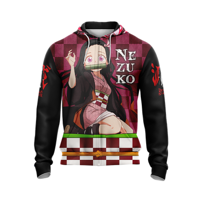 Demon Slayer Kamado Nezuko Unisex 3D T-shirt Zip Hoodie Pullover Hoodie   