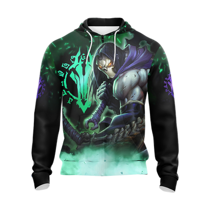 Darksiders Death Unisex 3D T-shirt Zip Hoodie   