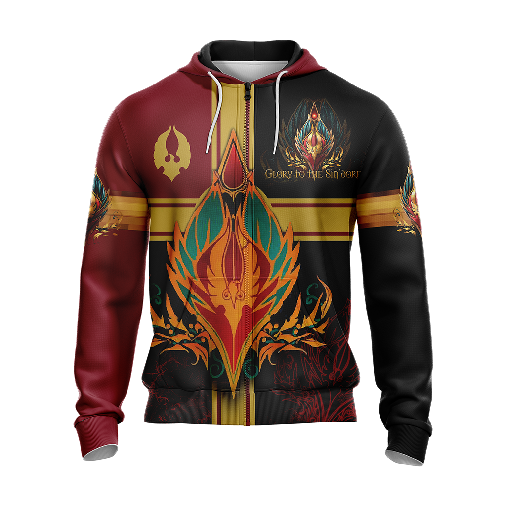 Warcraft Crest Of Sin'Dorei Style Unisex 3D T-shirt   