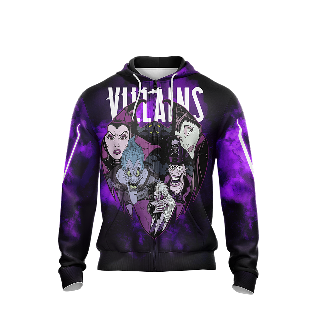 Disney Vilains Unisex 3D T-shirt   