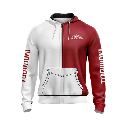My hero Academia Shouto 3D T-shirt Zip Hoodie Pullover Hoodie   
