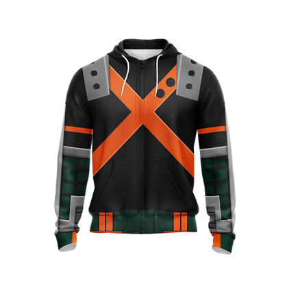 My hero Academia Bakugo 3D T-shirt Zip Hoodie Pullover Hoodie   