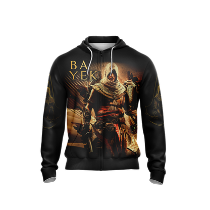 Assassin’s Creed Origins Logo with Bayek Unisex 3D T-shirt   