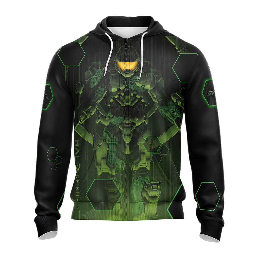 Halo Infinite Unisex 3D T-shirt Zip Hoodie Pullover Hoodie   