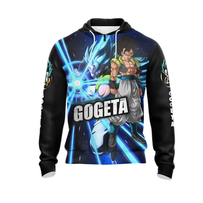 Dragon Ball Gogeta, Vegeta, and  Goku Unisex 3D T-shirt Zip Hoodie   