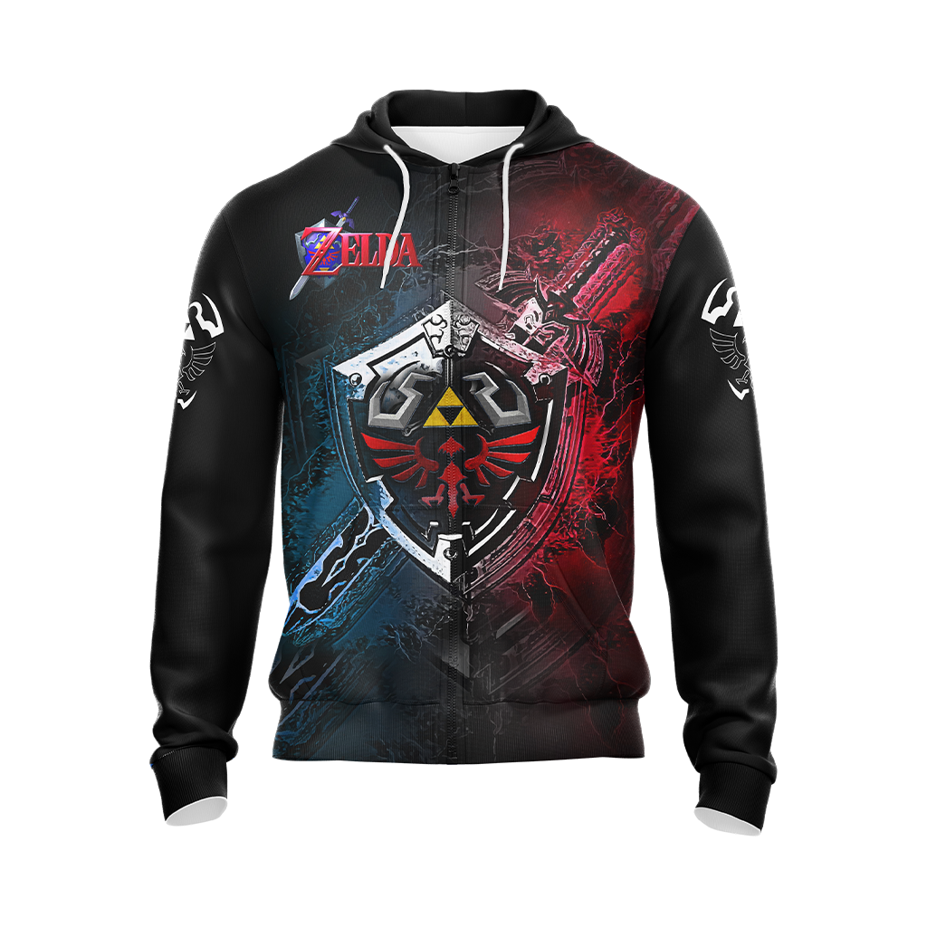 The Legend Of Zelda Unisex 3D T-shirt Zip Hoodie   