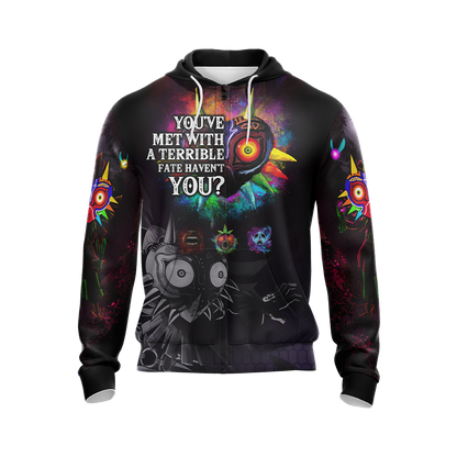 The Legend Of Zelda Majora's Mask You've Met WIth A Terrible Fate Unisex 3D T-shirt Zip Hoodie Pullover Hoodie   