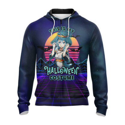 This is my Halloween Costume Sinon Sword Art Online All Over Print T-shirt Zip Hoodie Pullover Hoodie   