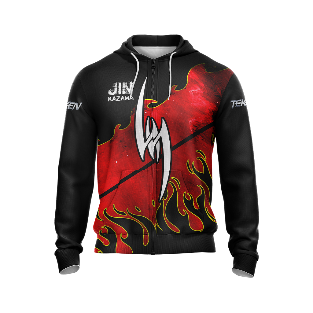 Tekken - Jin Kazama New Unisex Zip Up Hoodie   
