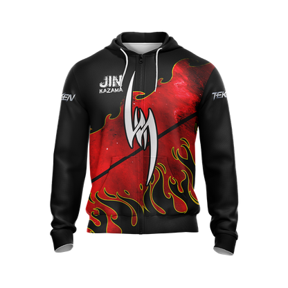 Tekken - Jin Kazama New Unisex Zip Up Hoodie   