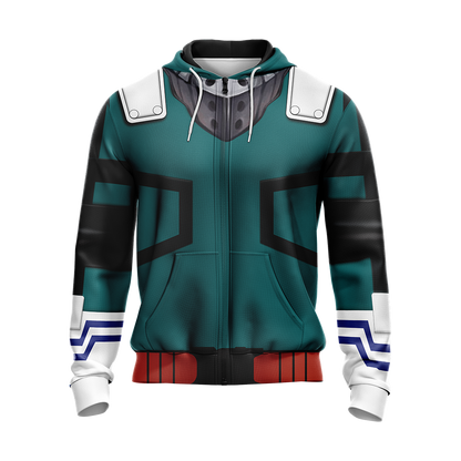My hero Academia Deku 3D T-shirt Zip Hoodie Pullover Hoodie   