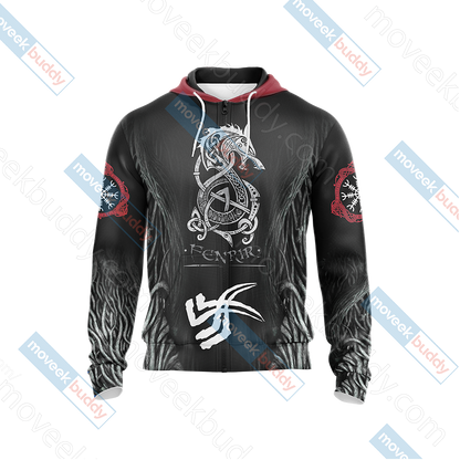 Vikings - Fenrir Unisex 3D T-shirt   