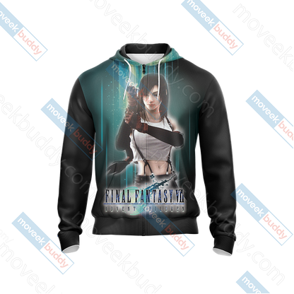 Final Fantasy VII - Tifa Lockhart Unisex Zip Hoodie T-shirt Pullover Hoodie   