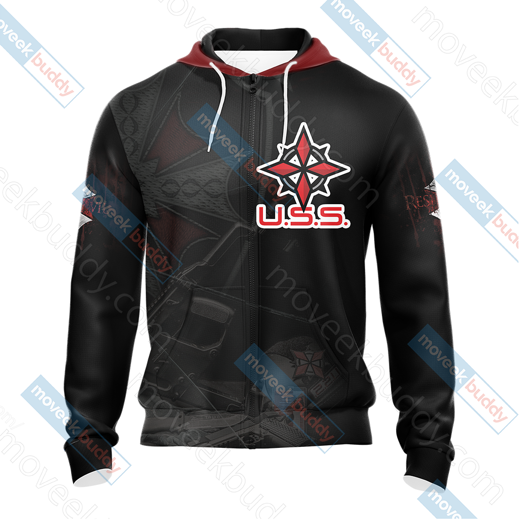 Resident Evil Umbrella Security Service (USS) Unisex 3D T-shirt   