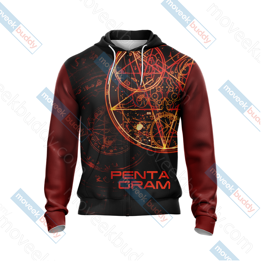 Doom 3 - Pentagram Unisex 3D T-shirt   