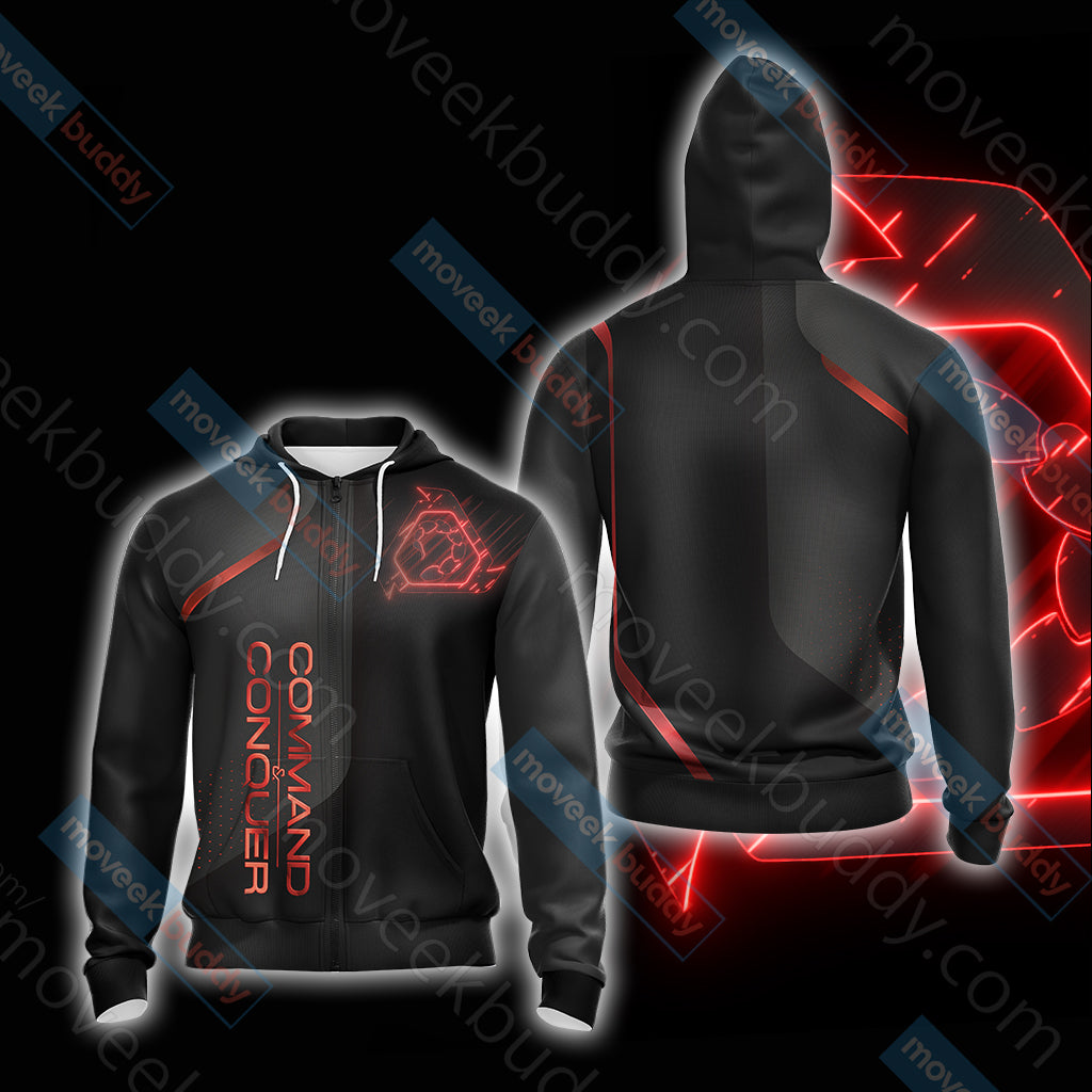 Command & Conquer - Nod Unisex 3D T-shirt Zip Hoodie XS 