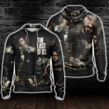 The Last Of Us Joel and Ellie Unisex 3D T-shirt Zip Hoodie Pullover Hoodie Zip Hoodie S 